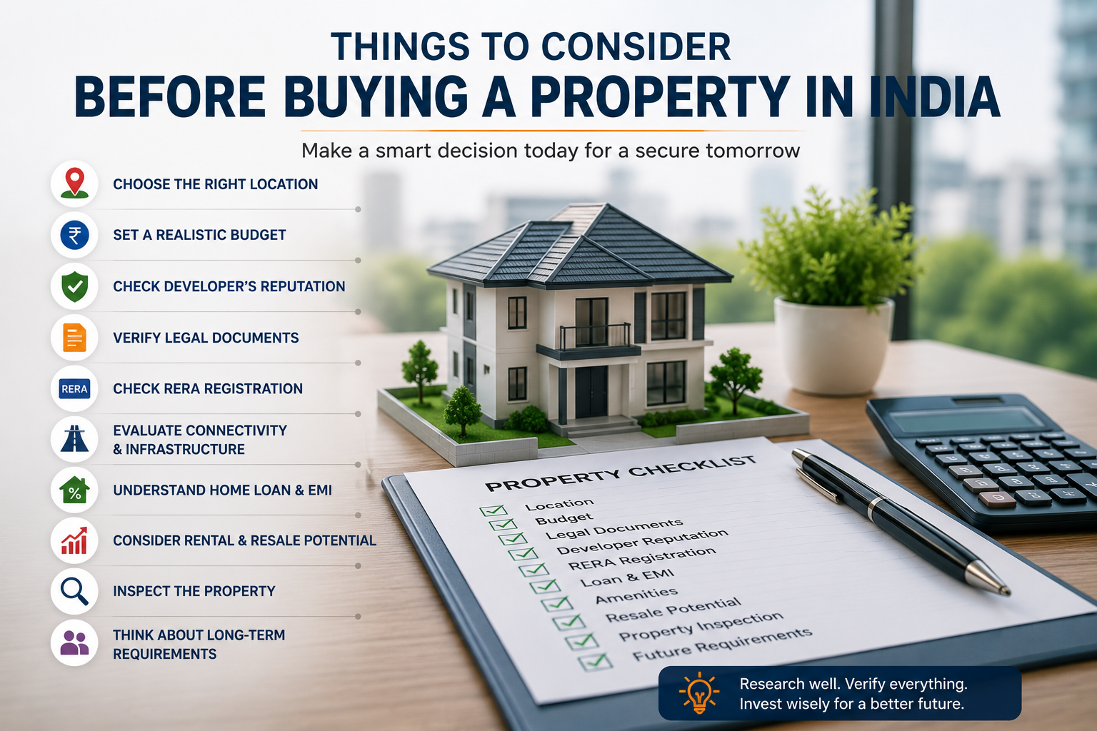 Things to Consider Before Buying a Property in India